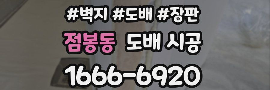 점봉동 도배 시공
