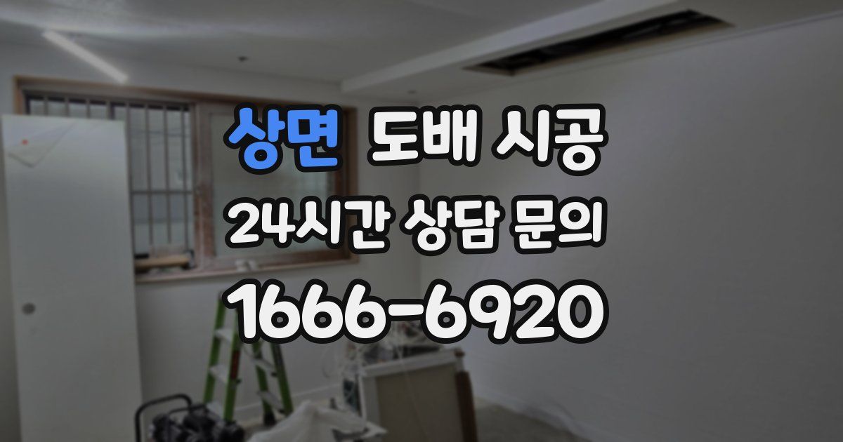상면 도배 시공