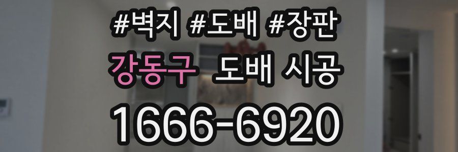 강동구 도배 시공
