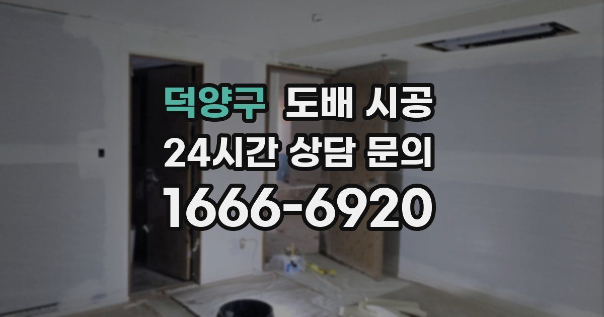 덕양구 도배 시공