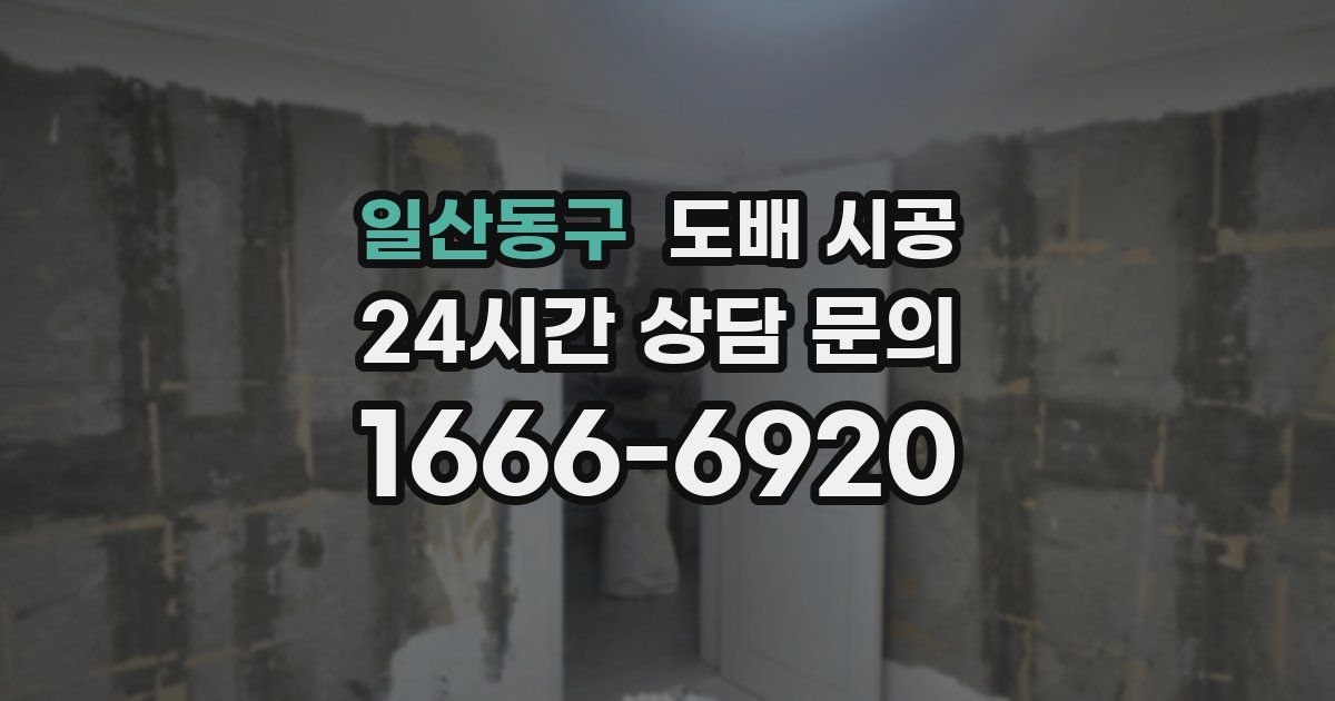 일산동구 도배 시공