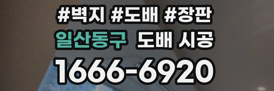 일산동구 도배 시공