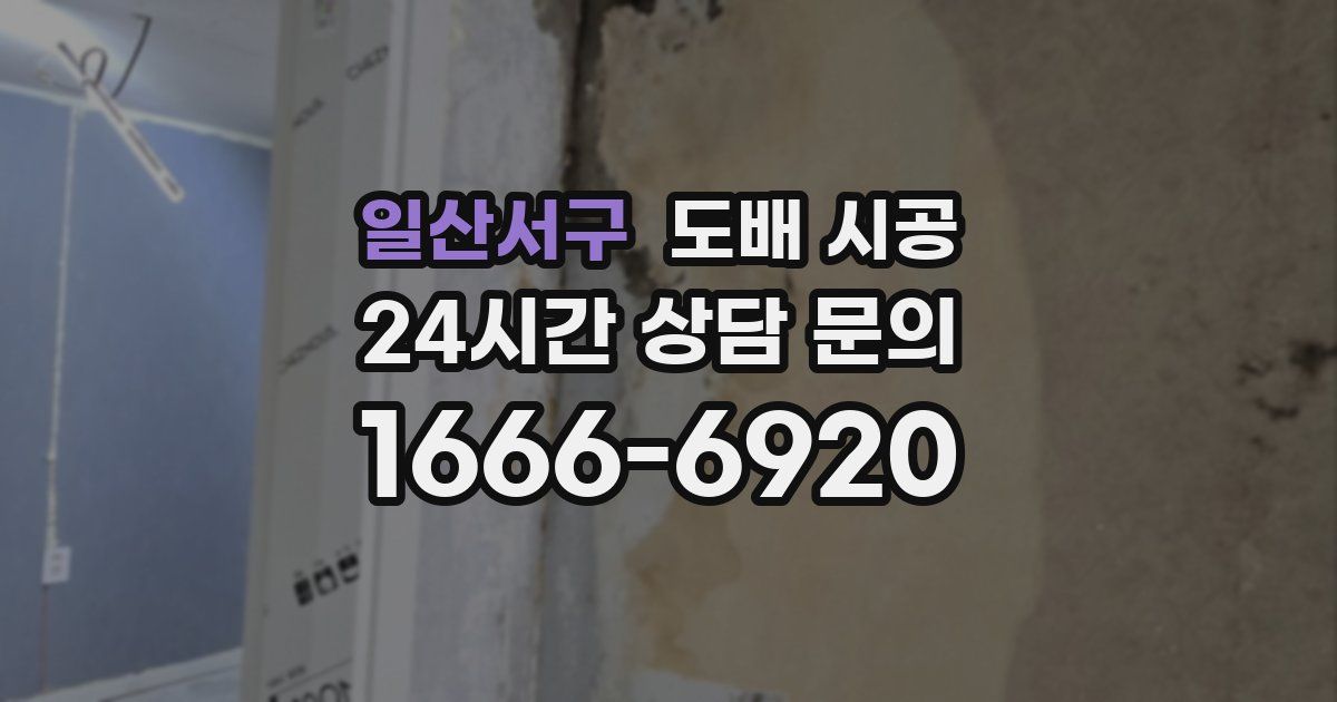 일산서구 도배 시공