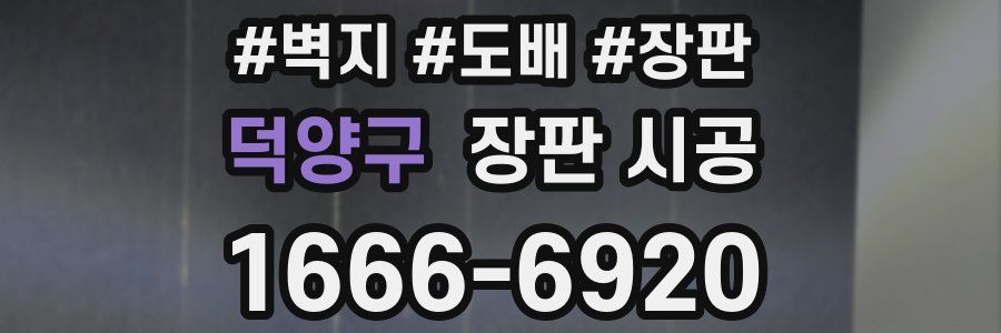 덕양구 장판 시공