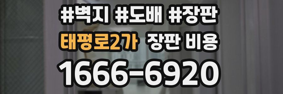 태평로2가 장판 비용