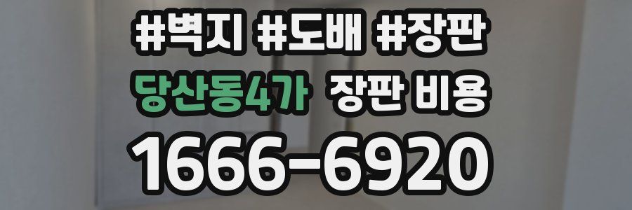 당산동4가 장판 비용