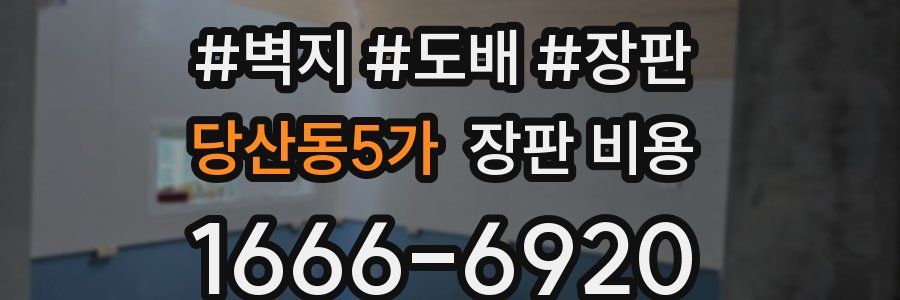 당산동5가 장판 비용