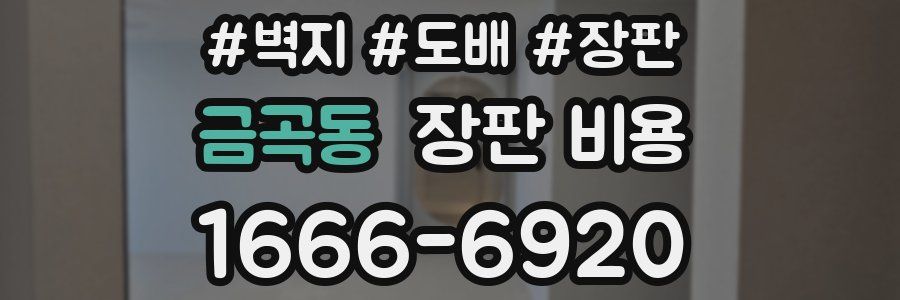 금곡동 장판 비용