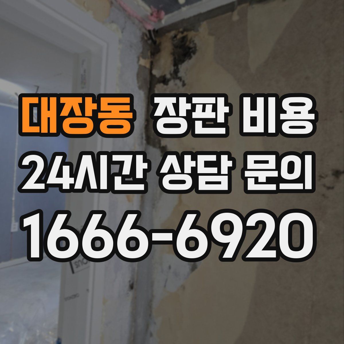 대장동 장판 비용
