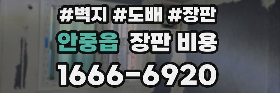 안중읍 장판 비용