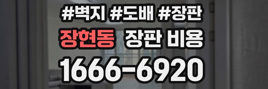 장현동 장판 비용
