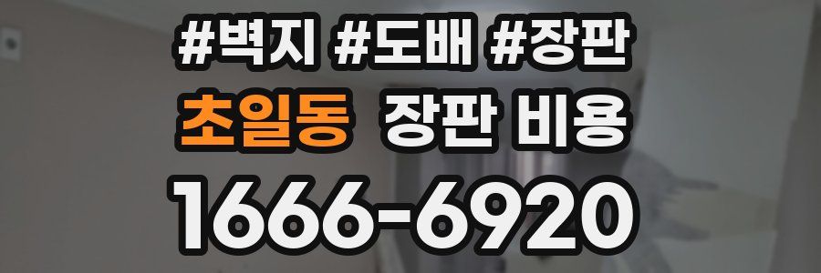 초일동 장판 비용