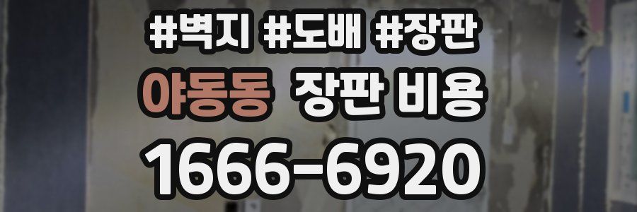 야동동 장판 비용