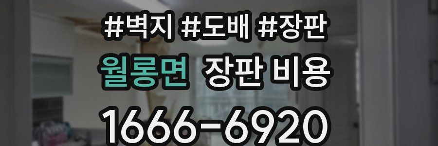 월롱면 장판 비용