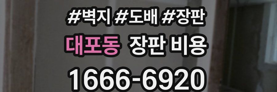 대포동 장판 비용