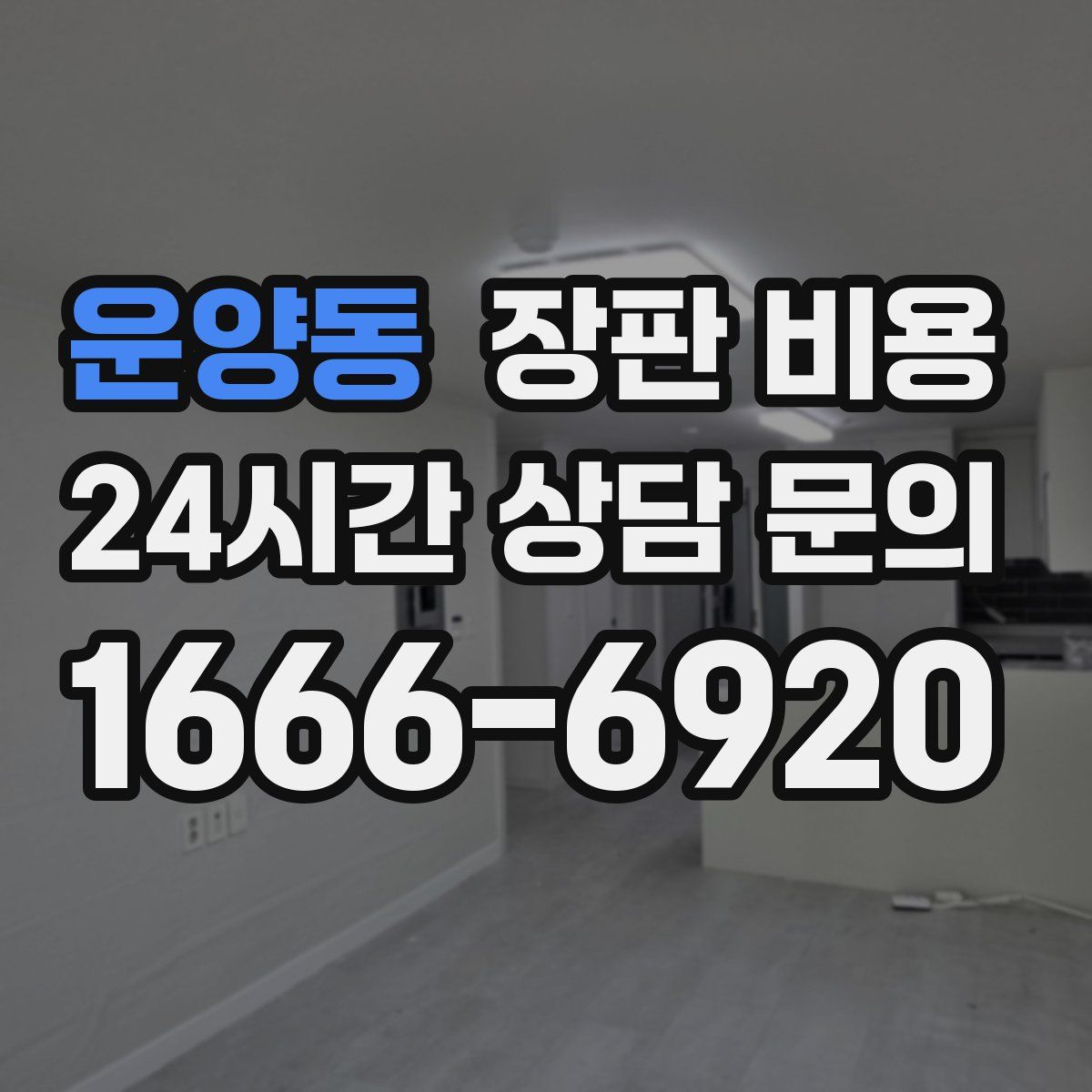 운양동 장판 비용