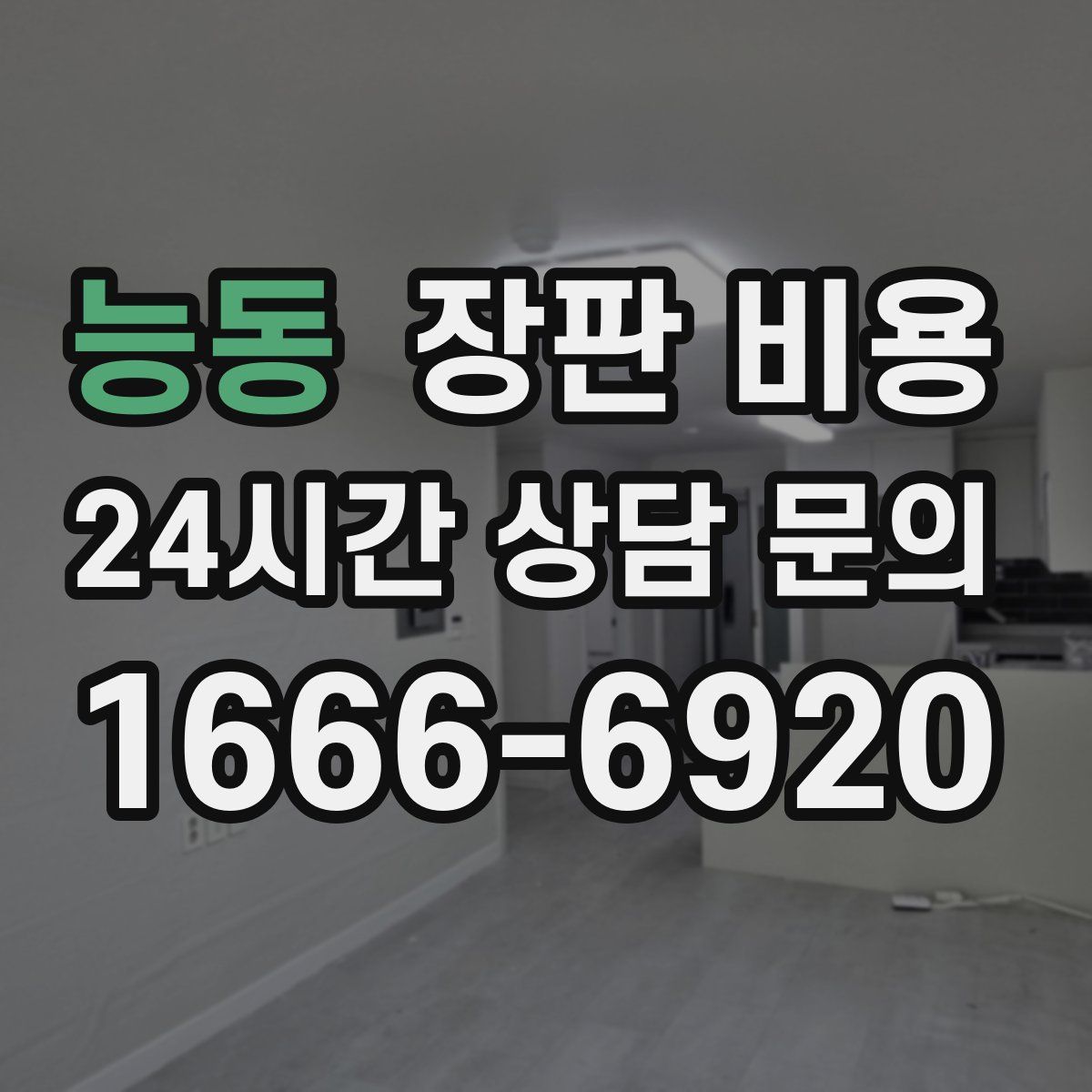 능동 장판 비용
