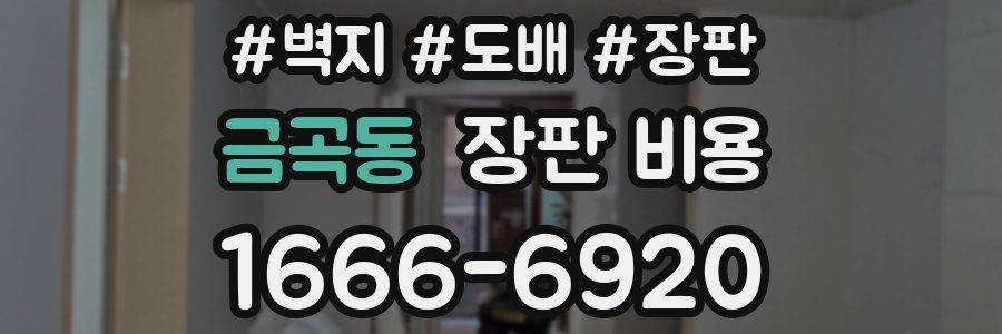 금곡동 장판 비용