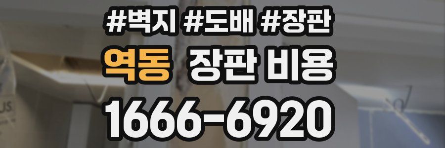 역동 장판 비용