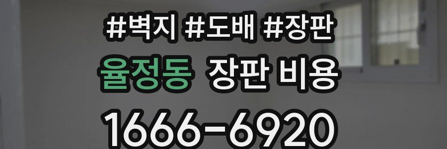 율정동 장판 비용