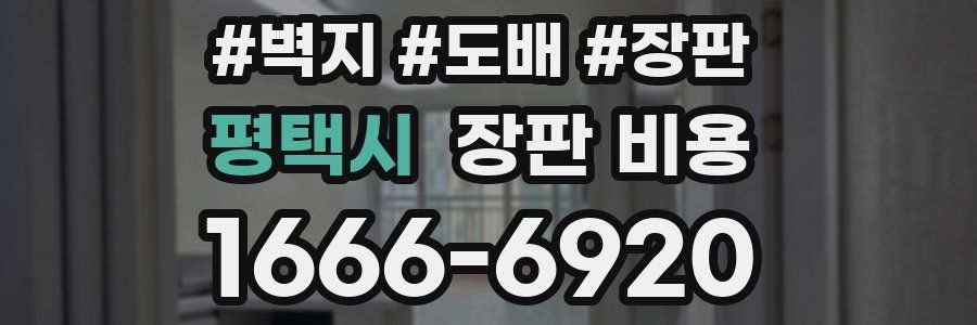 평택시 장판 비용
