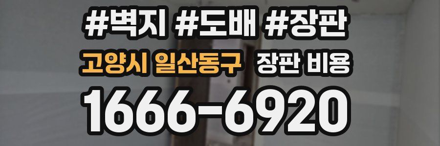 고양시 일산동구 장판 비용