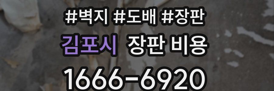 김포시 장판 비용