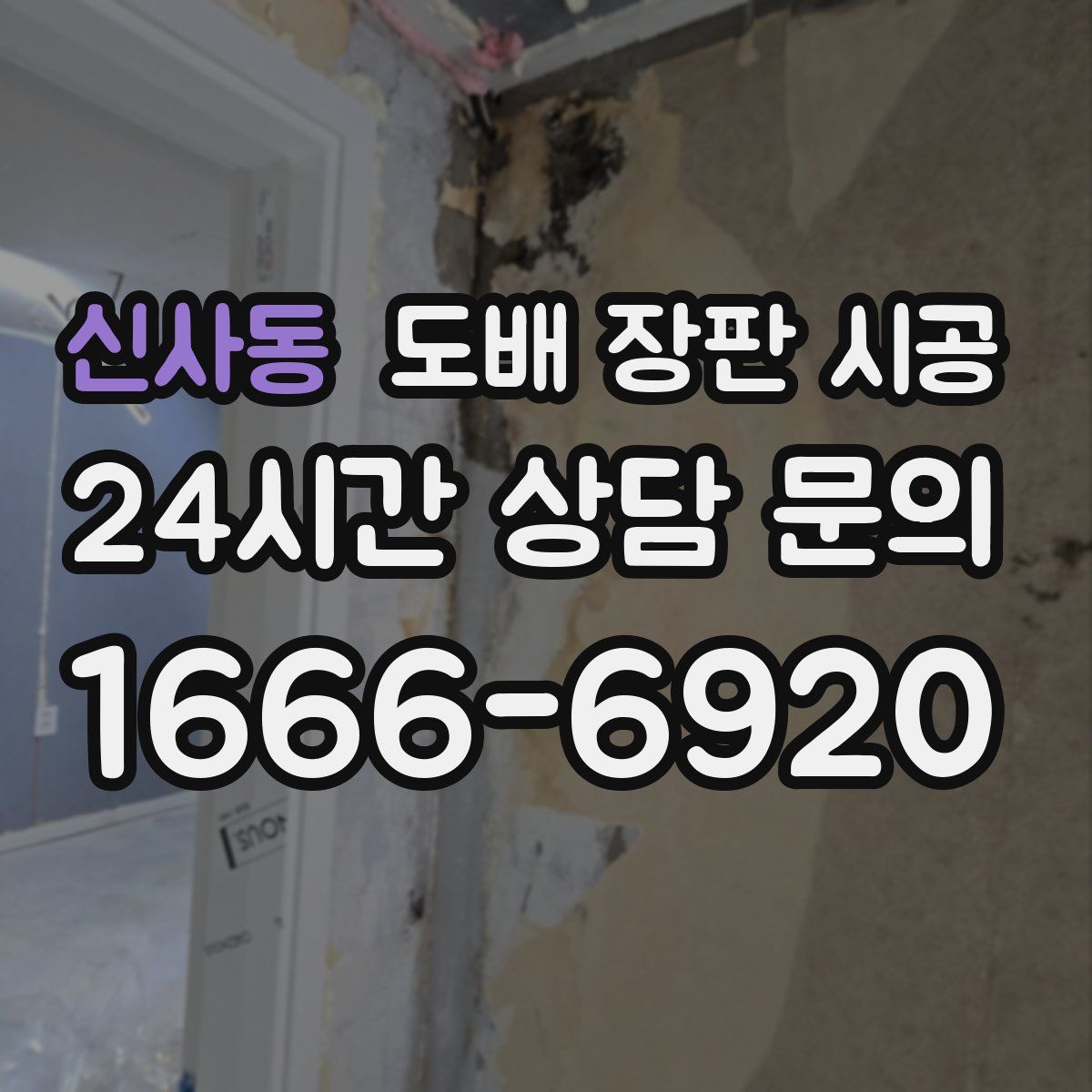 신사동 도배 장판 시공