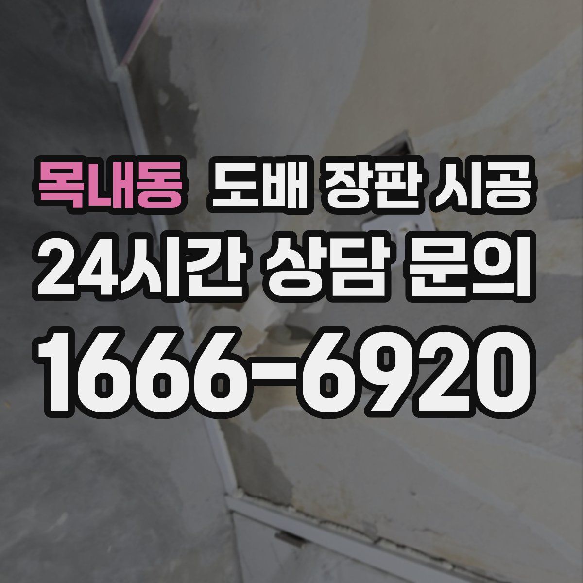목내동 도배 장판 시공