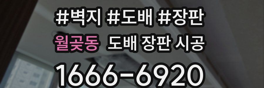 월곶동 도배 장판 시공