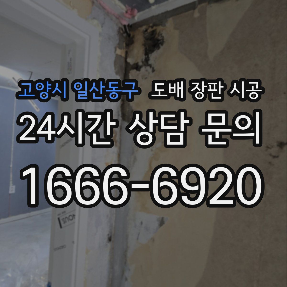 고양시 일산동구 도배 장판 시공