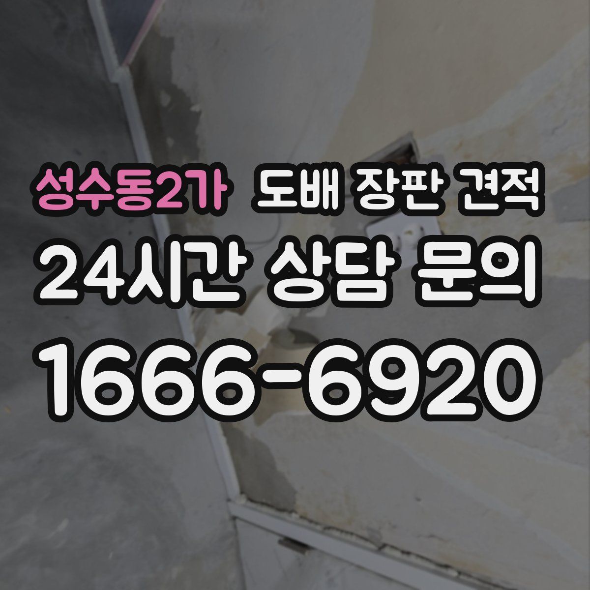 성수동2가 도배 장판 견적