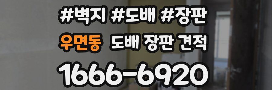우면동 도배 장판 견적