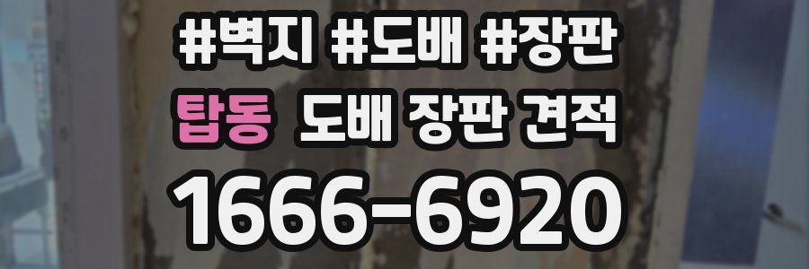 탑동 도배 장판 견적
