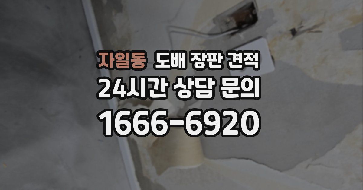 자일동 도배 장판 견적