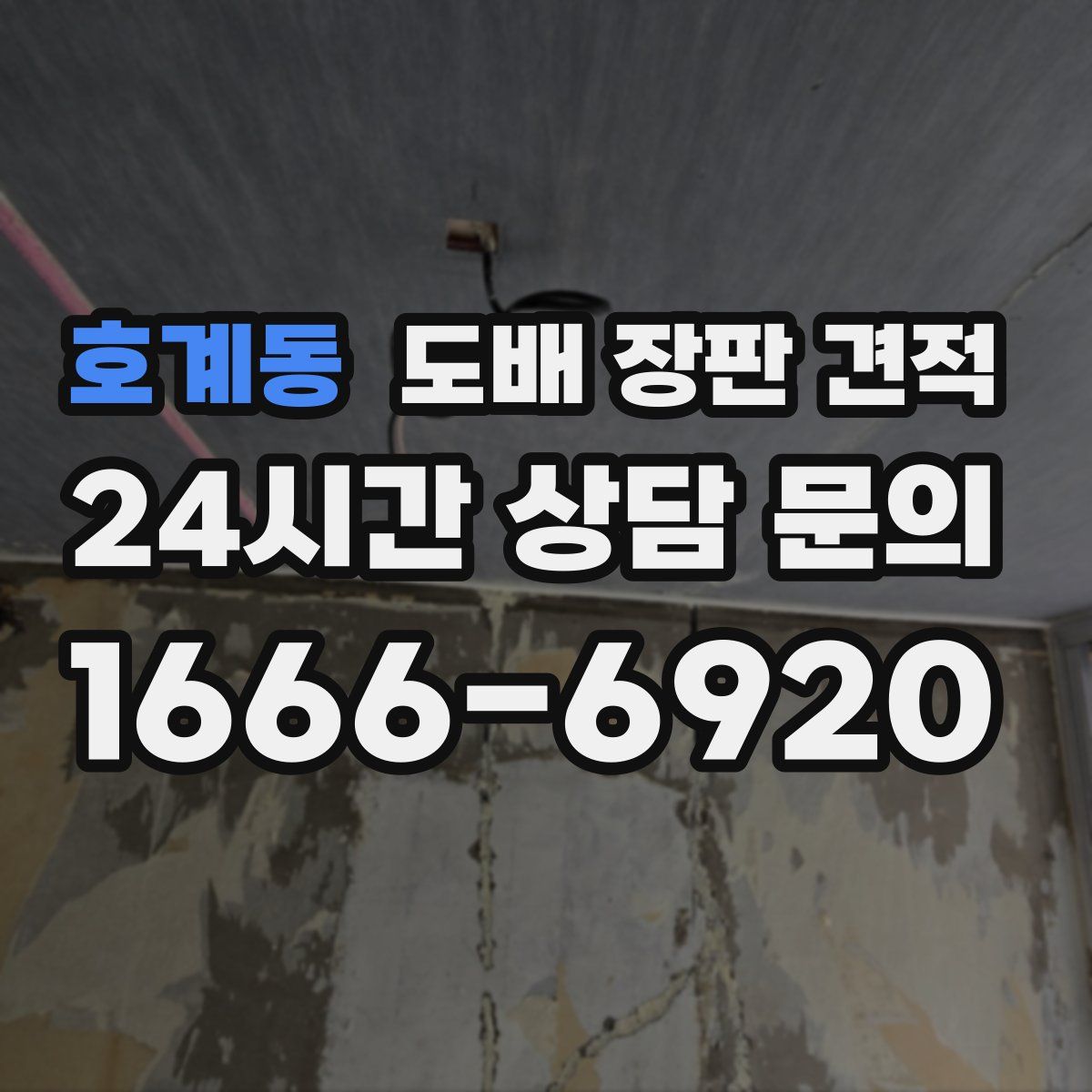 호계동 도배 장판 견적