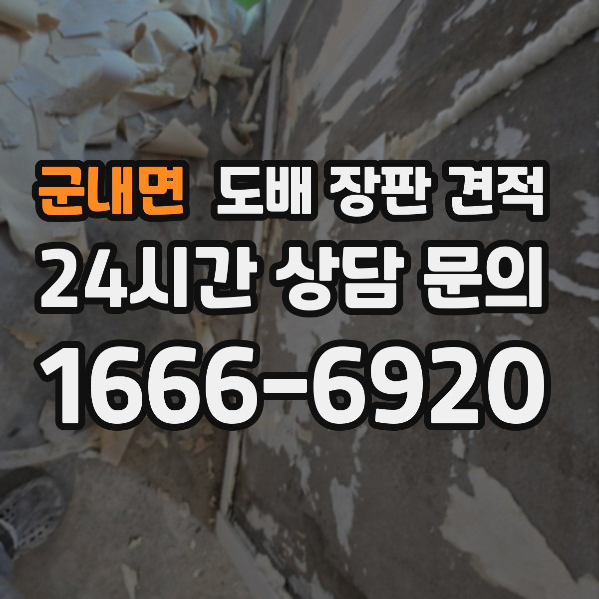 군내면 도배 장판 견적