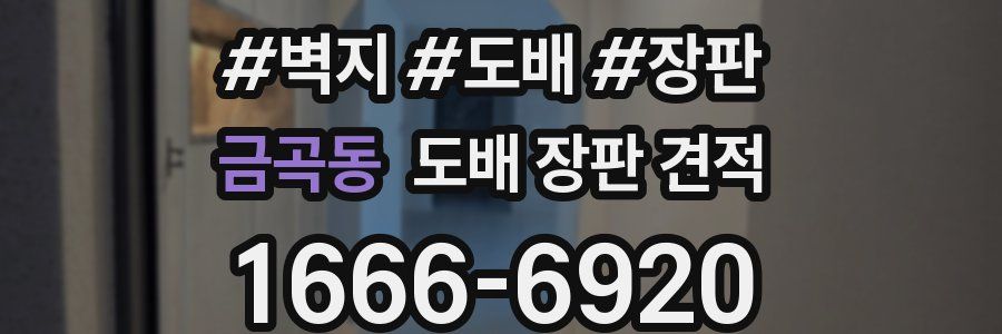 금곡동 도배 장판 견적