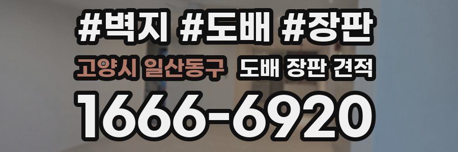 고양시 일산동구 도배 장판 견적