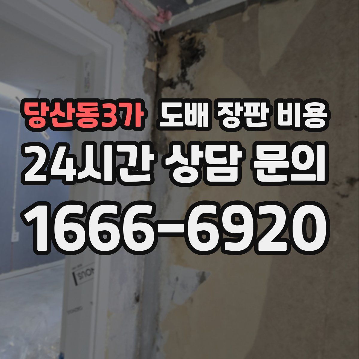 당산동3가 도배 장판 비용