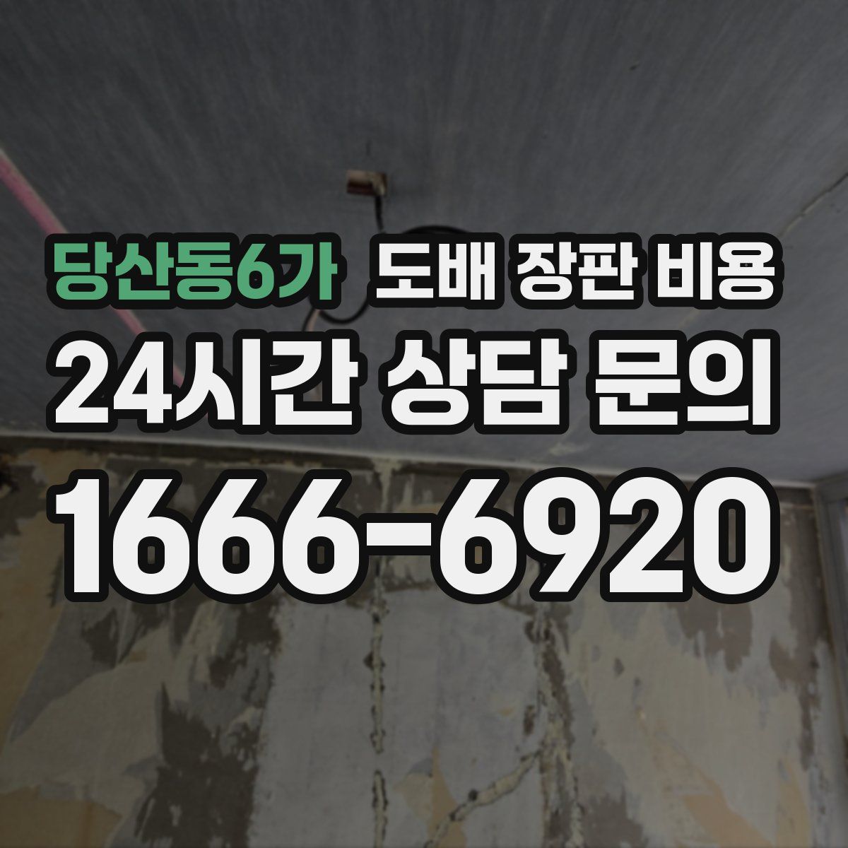 당산동6가 도배 장판 비용