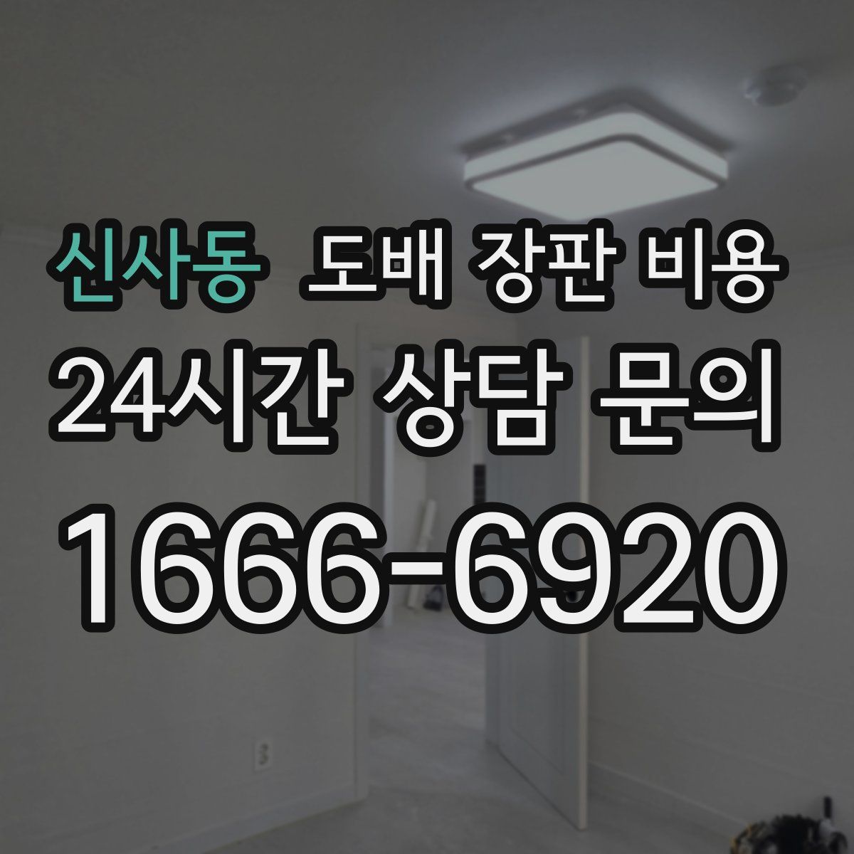 신사동 도배 장판 비용