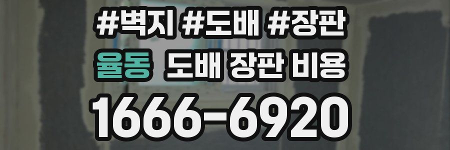 율동 도배 장판 비용