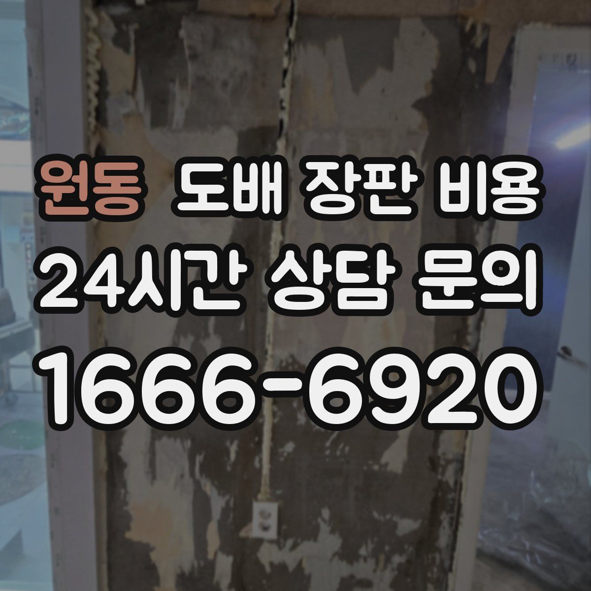원동 도배 장판 비용