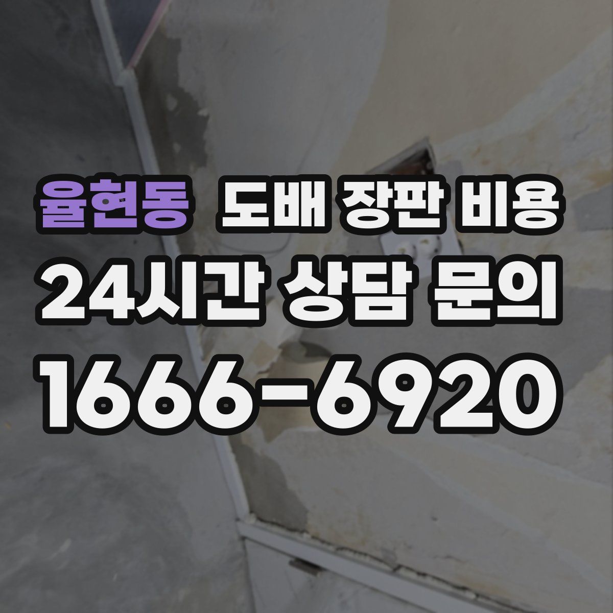 율현동 도배 장판 비용