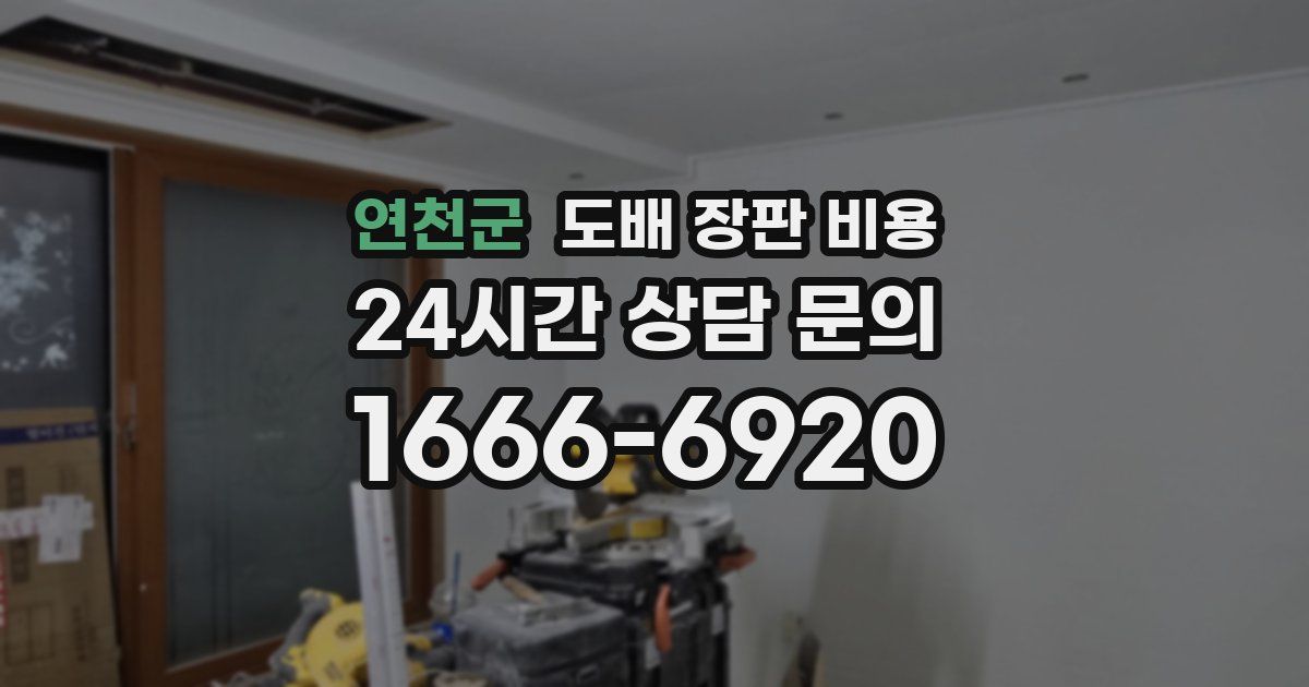 연천군 도배 장판 비용
