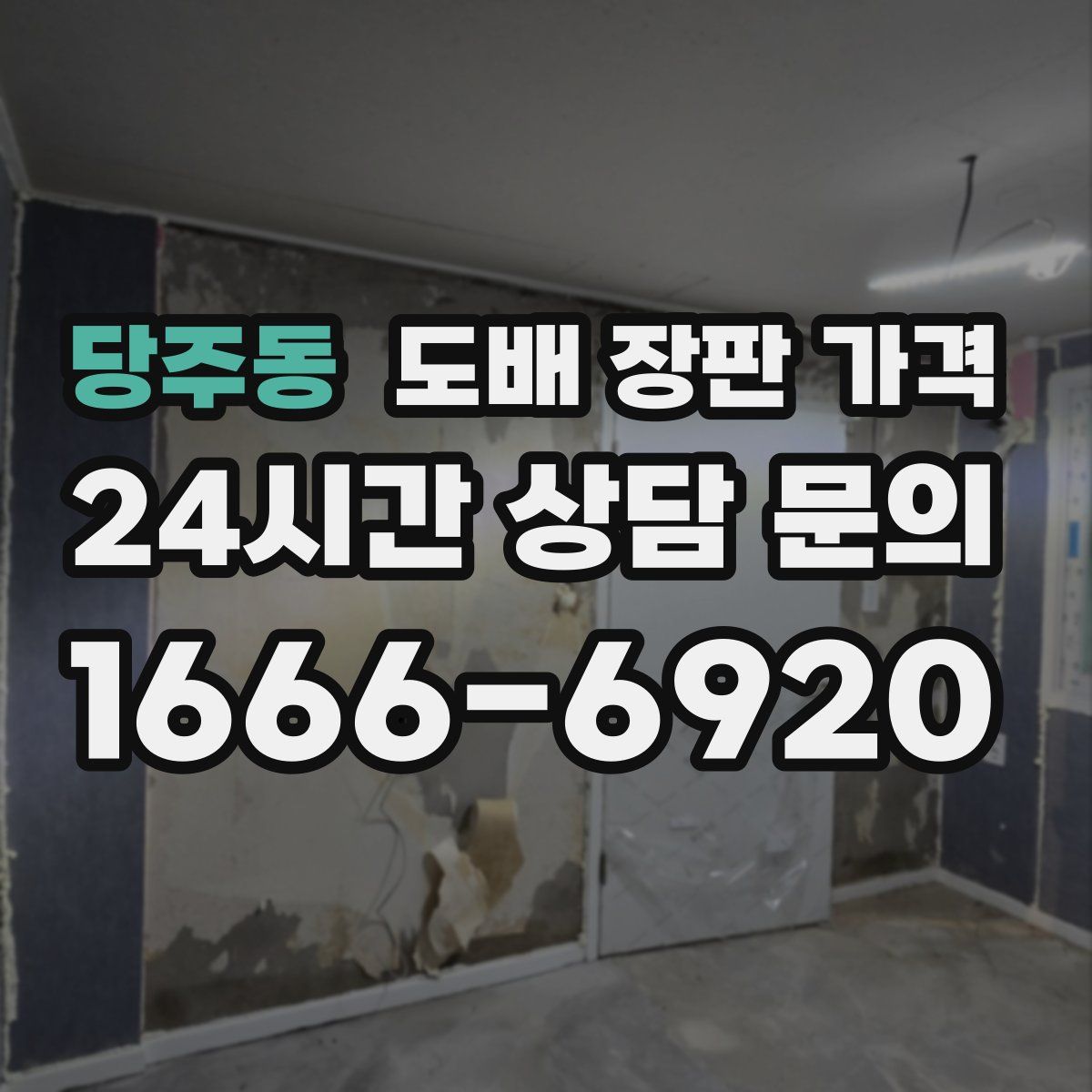 당주동 도배 장판 가격