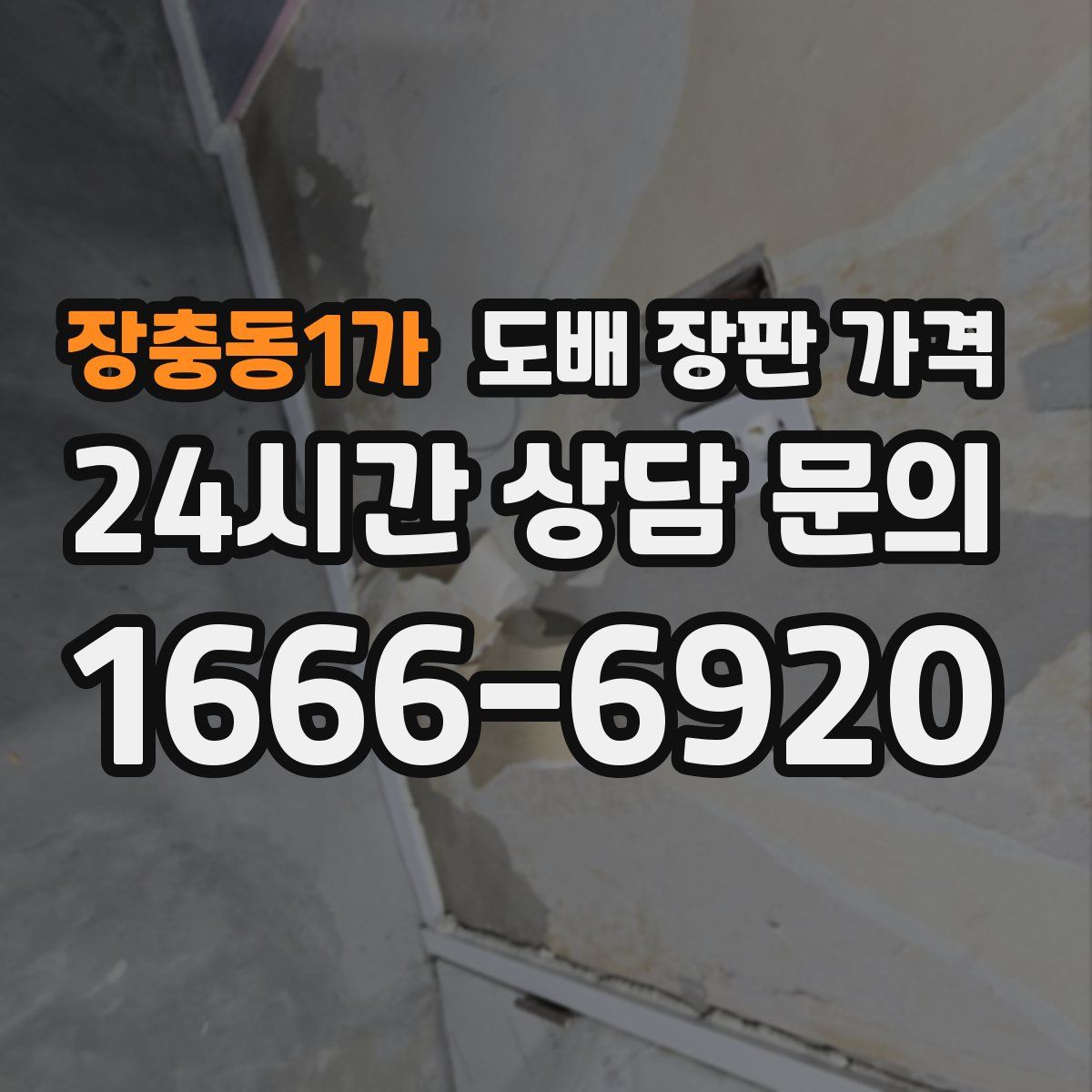 장충동1가 도배 장판 가격