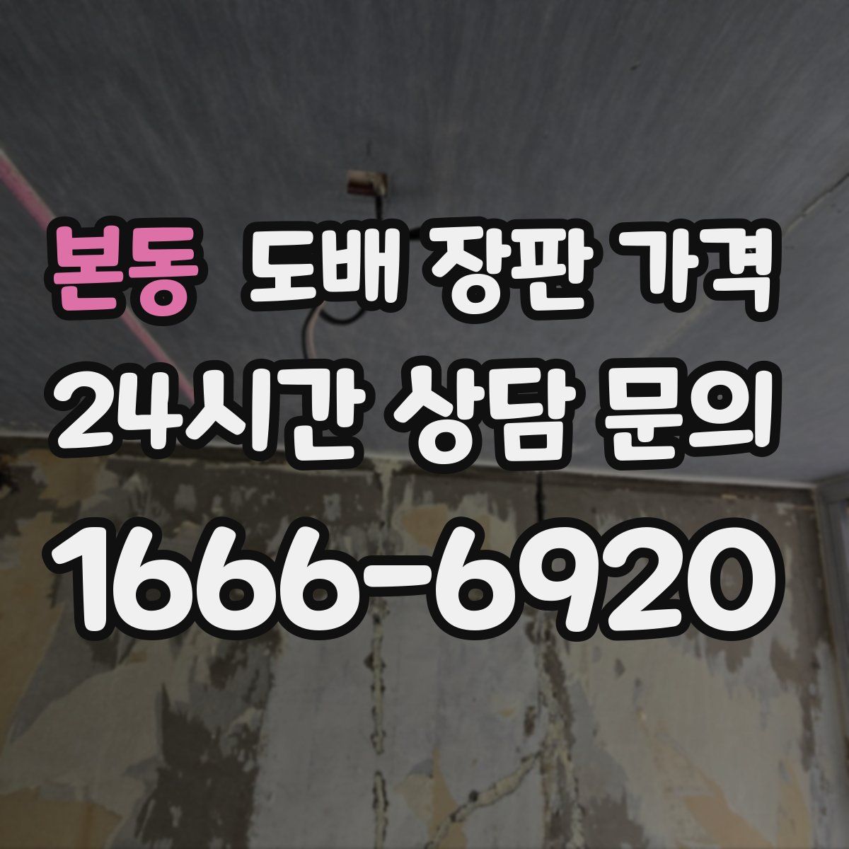 본동 도배 장판 가격