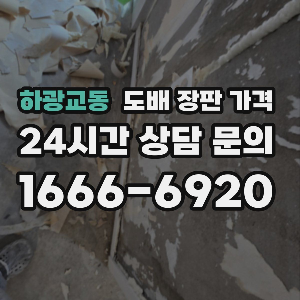 하광교동 도배 장판 가격
